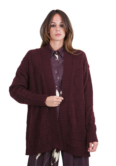 Cardigan tricot con spacco ALYSI | Maglie | 254423-A4041BAR