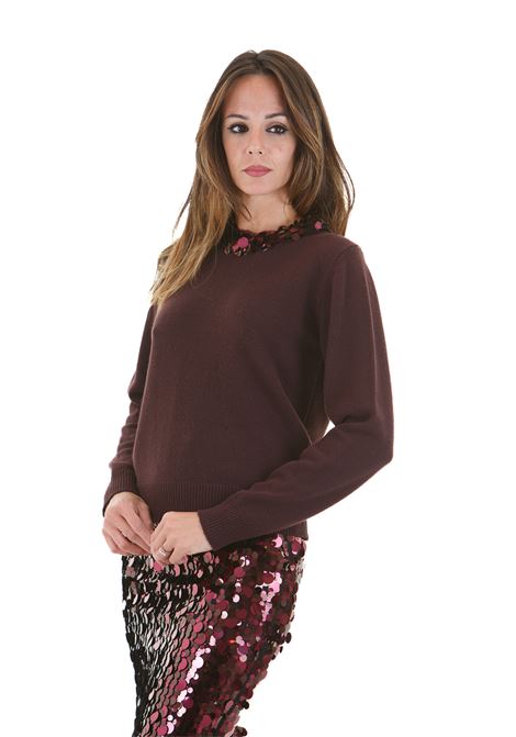 Maglia girocollo con maxi paillettes JUCCA | Maglie | J4011023/127PA1074