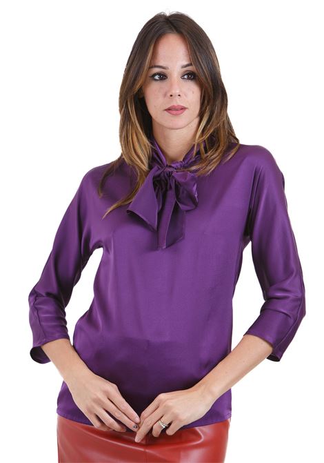 Blusa in raso con fiocco JUCCA | Top | J40520230/L/03019