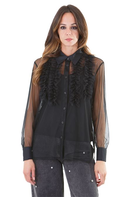 Camicia con dettagli in tulle KAOS | Camicie | QI1TZ0220001