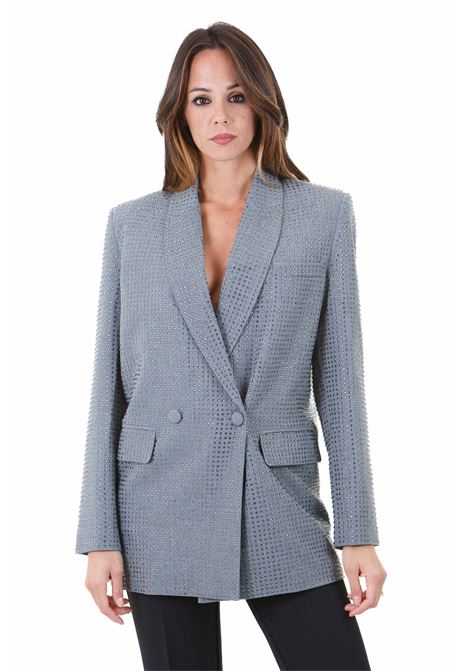 Blazer oversize doppiopetto con strass PINKO | Blazer | 104456-A287-DELEDDAI89