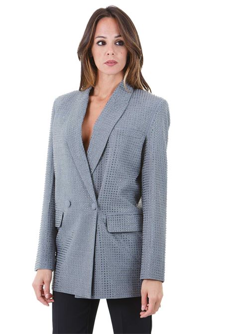 Blazer oversize doppiopetto con strass PINKO | Blazer | 104456-A287-DELEDDAI89