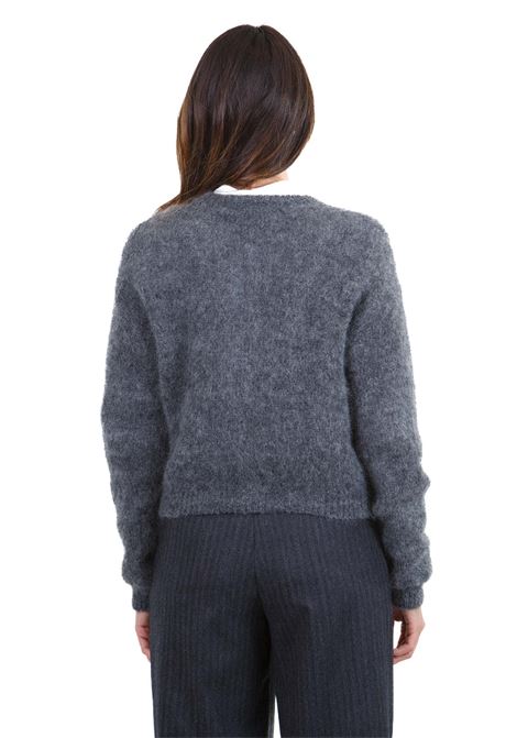 Cardigan a girocollo in mohair POMANDERE | Maglie | 242-8432-74333950