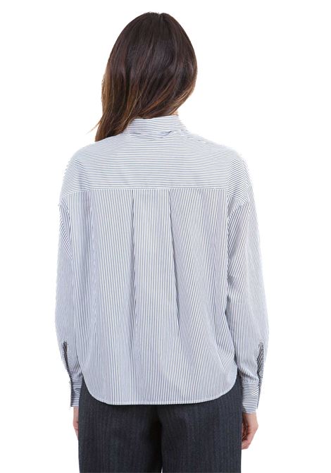 Camicia in popeline rigato POMANDERE | Camicie | 242-9451-11616100