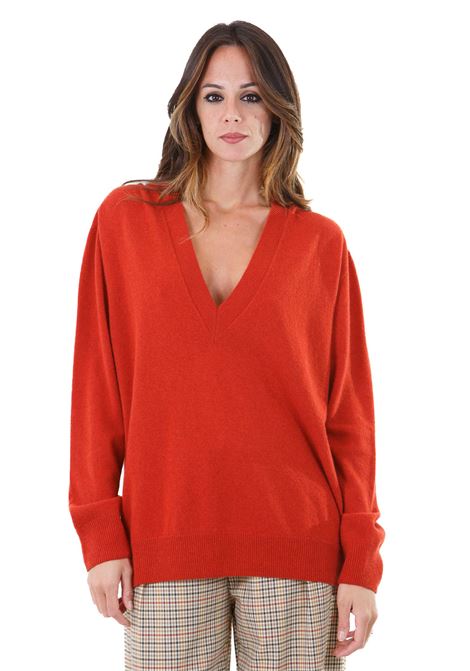 Gea maglia scollata a V in misto cashmere SEMICOUTURE | Maglie | GEA-Y4WD07C76-0