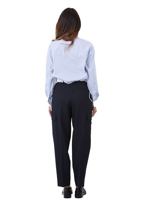 Pantaloni Giusy tasconato, gamba con piega stiro SEMICOUTURE | Pantaloni | GIUSY-Y4WI18K61-0