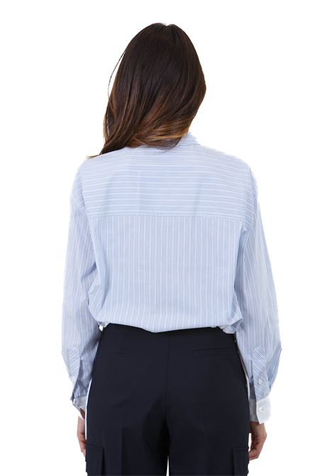 Oriana camicia con colletto classico e coulisse sul fondo SEMICOUTURE | Camicie | ORIANA-Y4WK30RG085