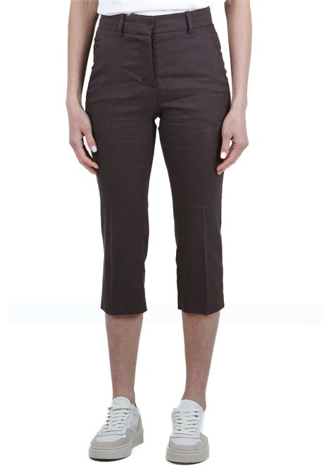 LINO STRETCH SIGARETTA ALYSI | Pantaloni | 105121-P5044CHOCO