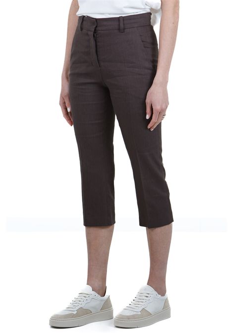 LINO STRETCH SIGARETTA ALYSI | Pantaloni | 105121-P5044CHOCO