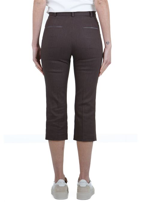 LINO STRETCH SIGARETTA ALYSI | Pantaloni | 105121-P5044CHOCO