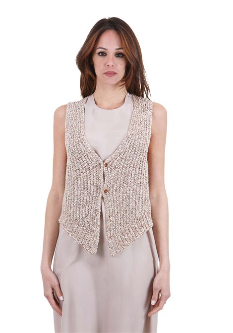 PAILLETTES TRICOT ALYSI | Gilet | 205402-P5006NOCE