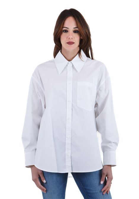 Camicia over con ricamo all over sul dietro DONDUP | Camicie | DC392-PF0010RXXXW000