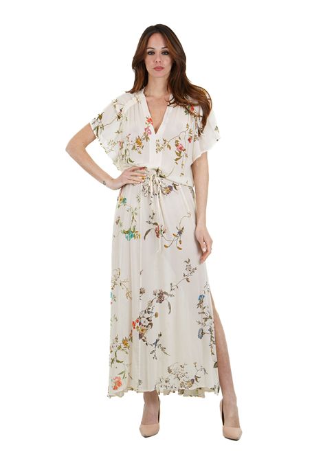 Arianna abito lungo  in georgette stampa fiori SEMICOUTURE | Abiti | ARIANNA-S5SS36FLW52