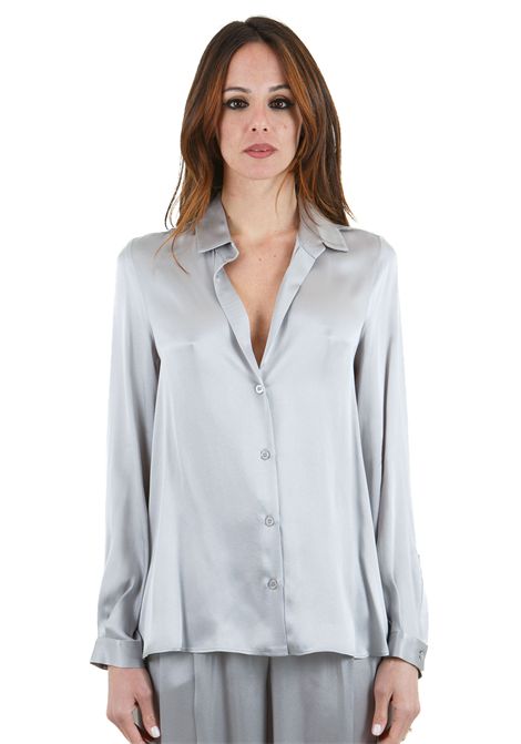 Ava camicia in rasetto con spacchetti laterali SEMICOUTURE | Camicie | AVA-Y5SM03X28-0