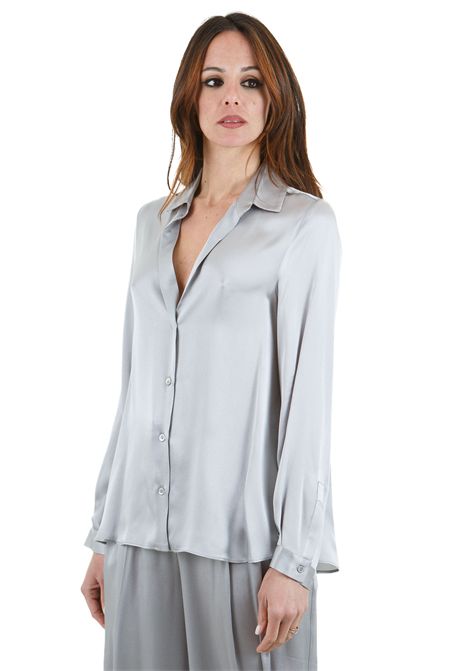 Ava camicia in rasetto con spacchetti laterali SEMICOUTURE | Camicie | AVA-Y5SM03X28-0