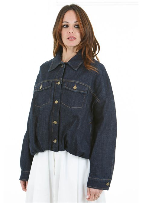 Bomber Yves in denim dark SEMICOUTURE | Bomber | YVES-Y5SY03JNS14