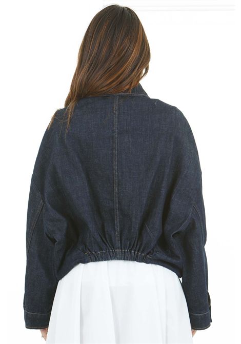 Bomber Yves in denim dark SEMICOUTURE | Bomber | YVES-Y5SY03JNS14